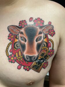 tattoo アメトラ アメリカンタトゥー アメリカントラディショナル おすすめ おすすめ彫り師 おすすめ彫師 カラー タトゥー トラッド 上手い 人気 入れ墨 刺青 和彫 彫師 桜 熊本 牛