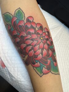 tattoo おすすめ おすすめ彫り師 おすすめ彫師 カラー カラフルタトゥー フォーエタニティー ワンポイントタトゥー 上手い 人気 刺青 和彫 彫師 熊本 菊