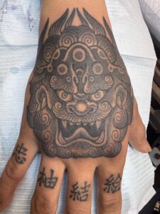 タトゥー フォーエタニティー ブラックアンドグレイ 刺青 和彫 唐獅子 彫師 熊本